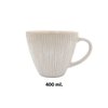 Imagen de Taza ceramica brilloso blanco 10,5x9cm.-exterior ondeado