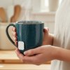 Imagen de Taza ceramica azul 10x9cm