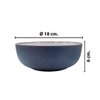 Imagen de Bowl ceramica mate 17,5x6cm- borde y exterior oscuro