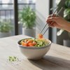 Imagen de Bowl ceramica blanco 15,5x6cm-borde exterior celeste