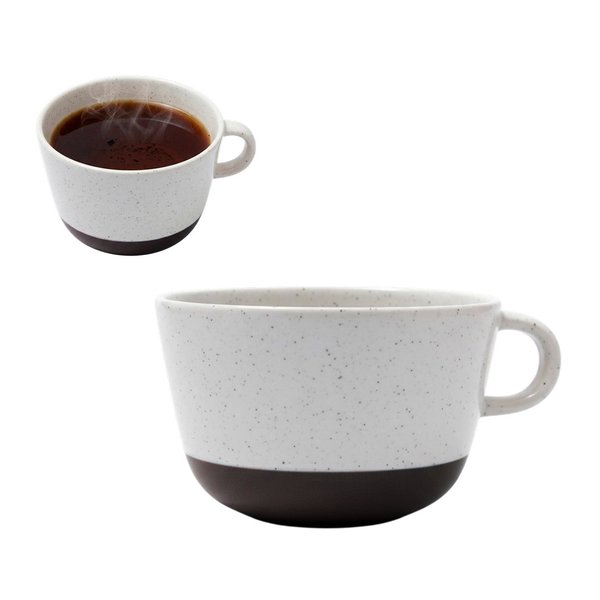 Imagen de Taza ceramica blanca 11,5x7,5cm-fondo exterior azul