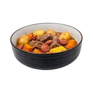 Imagen de Plato ceramica hondo 18x5,5-borde alto oscuro