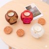 Imagen de Vela aromatica en frasco CORAZON C/U 7X6cm- 3 colores