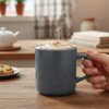 Imagen de Taza ceramica azul 10,5x8,5cm