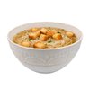 Imagen de Bowl ceramica blanco 15,5x7,5cm-borde estampado