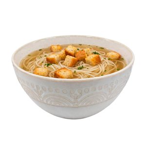 Imagen de Bowl ceramica blanco 15,5x7,5cm-borde estampado