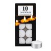 Imagen de Velas blancas chatas x 10pc-3,5x1,5cm-4,5 horas en caja