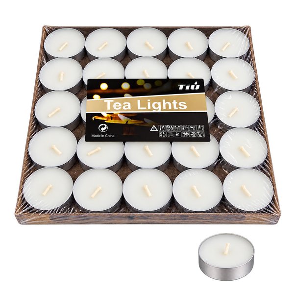 Imagen de Velas blancas chatas x 50 unidades