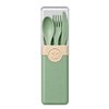 Imagen de Cubiertos plastico PP-set en estuche-20,5x4,5x2,5cm-4 colore