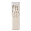 Imagen de Cubiertos plastico PP-set en estuche-20,5x4,5x2,5cm-4 colore