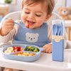 Imagen de Cubiertos plastico PP-set en estuche-20,5x4,5x2,5cm-4 colore