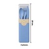 Imagen de Cubiertos plastico PP-set en estuche-20,5x4,5x2,5cm-4 colore