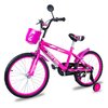 Imagen de Bicicleta Rodado 20 Con rueditas canasto caramañola espejo Lo Ideal