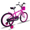 Imagen de Bicicleta Rodado 20 Con rueditas canasto caramañola espejo Lo Ideal