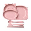 Imagen de Plato infantil con divisiones-cubiertos-plastico PP-Gato 4 c