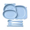 Imagen de Plato infantil con divisiones-cubiertos-plastico PP-Gato 4 c