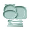 Imagen de Plato infantil con divisiones-cubiertos-plastico PP-Gato 4 c