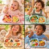 Imagen de Plato infantil con divisiones-cubiertos-plastico PP-Gato 4 c