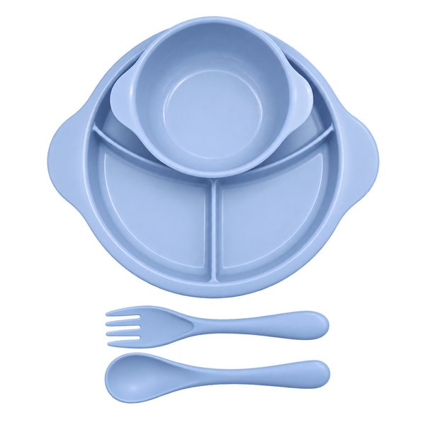 Imagen de Plato infantil con divisiones-plato hondo-cubiertos-plastico