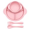 Imagen de Plato infantil con divisiones-plato hondo-cubiertos-plastico