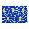Imagen de Pareo estampado 165x114cm seda artificial con flecos