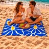 Imagen de Pareo estampado 165x114cm seda artificial con flecos