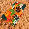 Imagen de Pareo estampado 165x114cm seda artificial con flecos