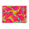 Imagen de Pareo estampado 165x114cm seda artificial con flecos