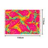 Imagen de Pareo estampado 165x114cm seda artificial con flecos