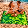 Imagen de Pareo estampado 165x114cm seda artificial con flecos