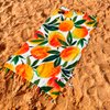 Imagen de Pareo estampado 165x114cm seda artificial con flecos