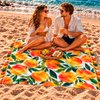 Imagen de Pareo estampado 165x114cm seda artificial con flecos