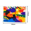Imagen de Pareo estampado 165x114cm seda artificial con flecos