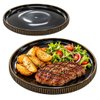 Imagen de Plato ceramica negro 9,75inch-borde ondeado