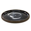 Imagen de Plato ceramica negro 9,75inch-borde ondeado