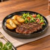 Imagen de Plato ceramica negro 9,75inch-borde ondeado