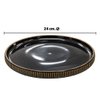 Imagen de Plato ceramica negro 9,75inch-borde ondeado