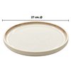 Imagen de Plato ceramica brilloso 10,5inch-borde oscuro esfumado