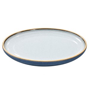 Imagen de Plato ceramica mate 10inch- borde oscuro