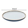 Imagen de Plato ceramica mate 10inch- borde oscuro