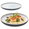 Imagen de Plato ceramica mate 8inch- borde oscuro