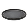 Imagen de Plato ceramica negro 8inch-borde ondeado