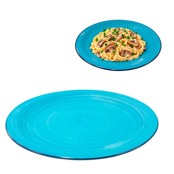 Imagen de Plato ceramica redondo color -26,5cm.-4 colores