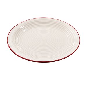 Imagen de Plato ceramica redondo circulos color -26,5cm.-4 colores