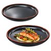 Imagen de Plato ceramica negro mate 8inch-borde alto color