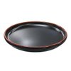 Imagen de Plato ceramica negro mate 8inch-borde alto color