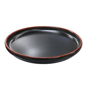 Imagen de Plato ceramica negro mate 8inch-borde alto color