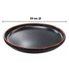 Imagen de Plato ceramica negro mate 8inch-borde alto color