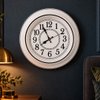 Imagen de Reloj de pared redondo tipo antiguo blanco y negro 45cm.