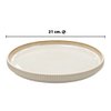 Imagen de Plato ceramica brilloso 8,5inch-borde oscuro esfumado